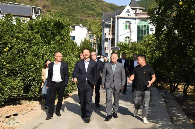 中国银行浙江省分行向常山县青石镇飞碓村捐赠乡村振兴帮促资金50万元