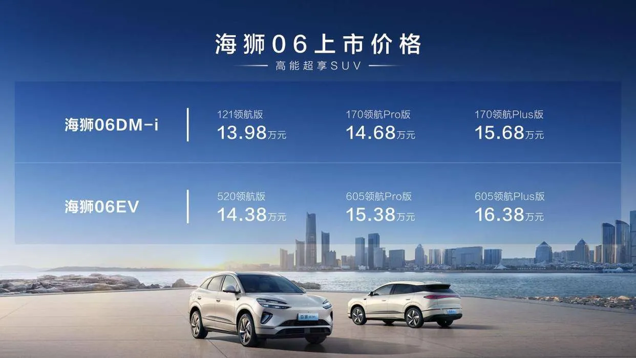 全系搭载天神之眼C、云辇-C,比亚迪海狮06上市,打造出行新体验